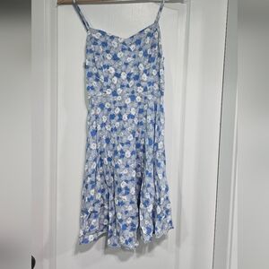 Old Navy Blue and White Floral Mini Dress